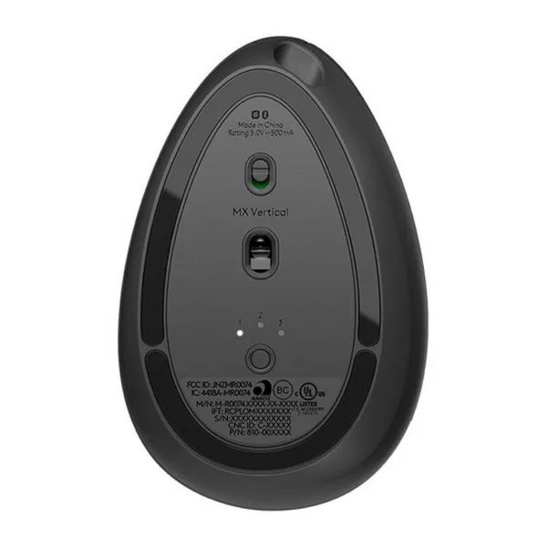 Optisk trådløs mus Logitech MX Vertical Grafiithall 4000 dpi