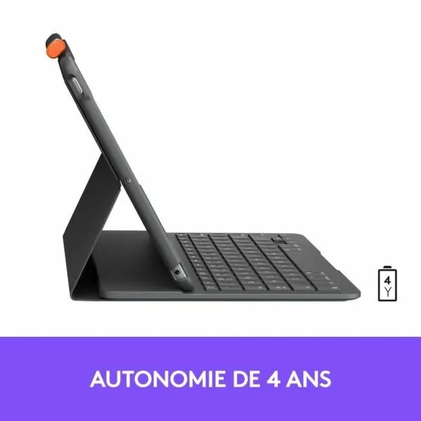 Planšetdatora Vāks Logitech Slim Folio Grafīts AZERTY