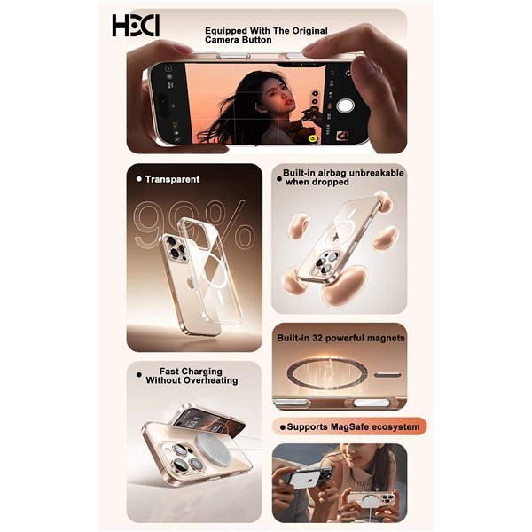 HDD Clear MagSafe Case Apple iPhone 15