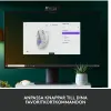 Bezvadu Pele Logitech Balts 4000 dpi