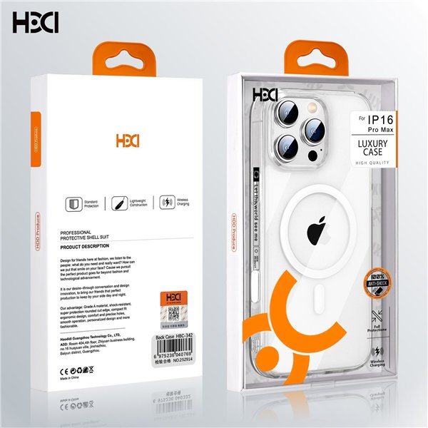 Dėklas HDD Clear MagSafe Case Apple iPhone 17 Pro skaidrus