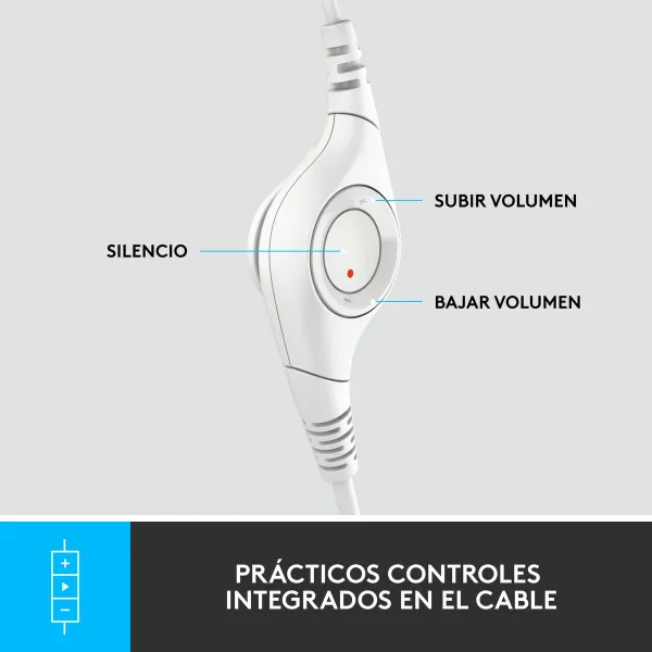 Kõrvaklapid Logitech H390 Valge