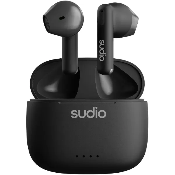 Bluetooth ausinės Sudio A1 True Wireless Juoda