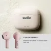 Bluetooth ausinės Sudio A1 True Wireless Rožinė