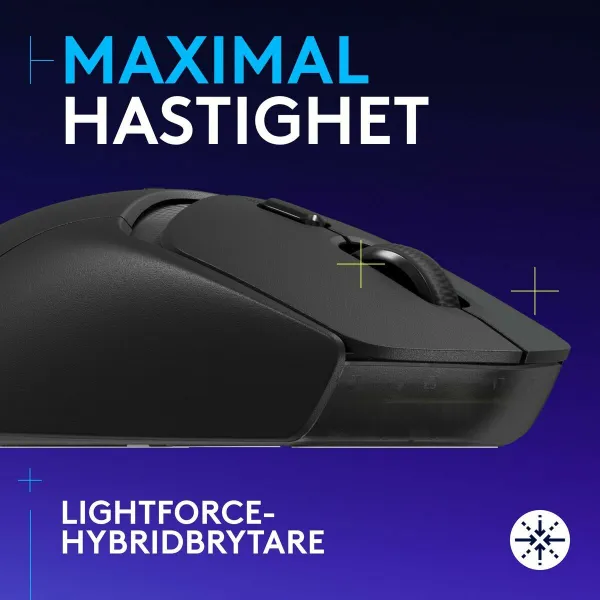 Pele Logitech G309 LIGHTSPEED Melns 25600 dpi