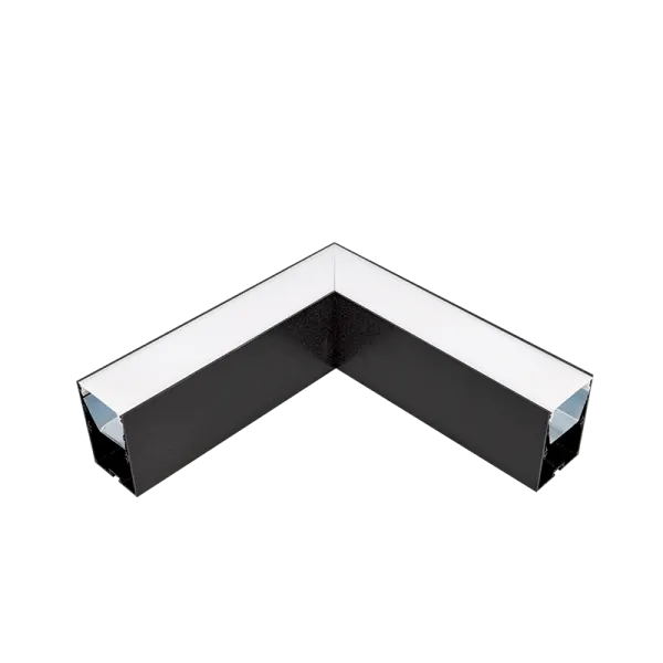 L-NURK LED-PROFIILIDELE S48 SEERIA MUSTA PINNAGA