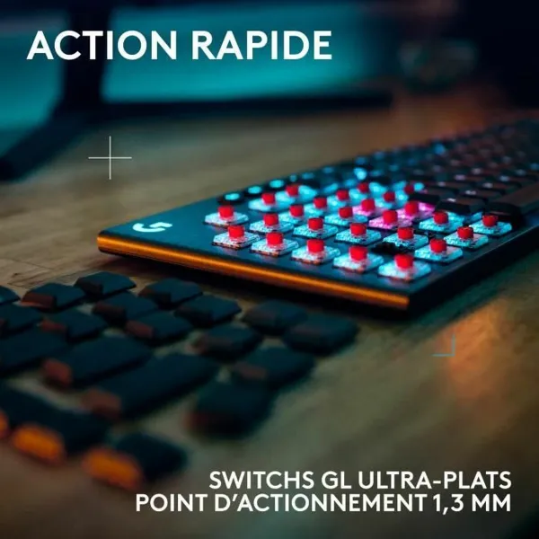 Klaviatuur Logitech G915 X Must Prantsuse AZERTY
