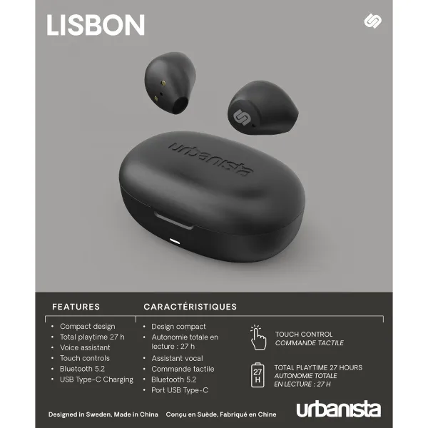 Headphones Urbanista 1036302 Black