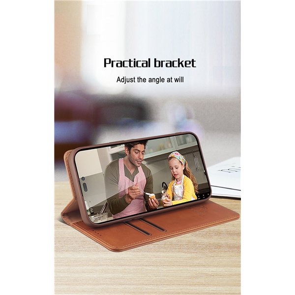 HDD Magnetic Wallet Case Samsung A175 A17 4G/A176 A17 5G purple