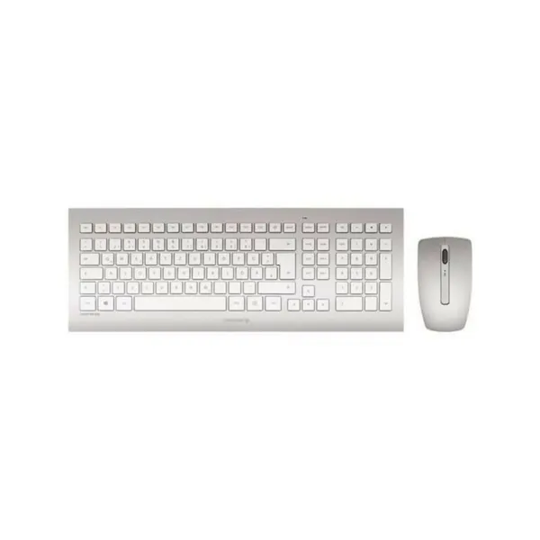 Tastatūra ar Spēļu Peli Cherry JD-0310ES Balts Spāņu Qwerty QWERTY