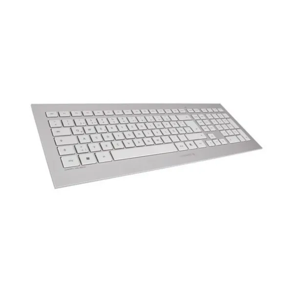 Tastatūra ar Spēļu Peli Cherry JD-0310ES Balts Spāņu Qwerty QWERTY