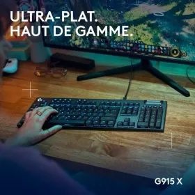Klaviatūra Logitech G915 X Melns AZERTY