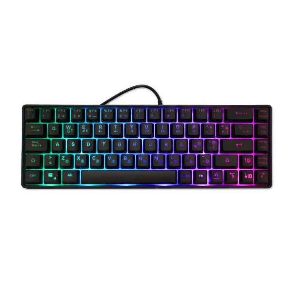 Klaviatūra CoolBox mini TM065 Melns Spāņu Qwerty