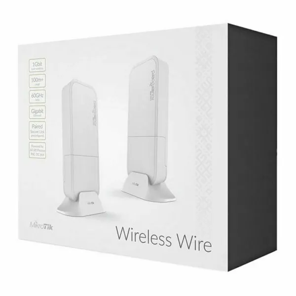 Piekļuves punkts Wireless Wire Mikrotik RBwAPG-60adkit 60 GHz Balts (2 pcs)