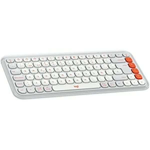 Keyboard Logitech 920-013069 White Orange