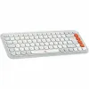 Keyboard Logitech 920-013069 White Orange