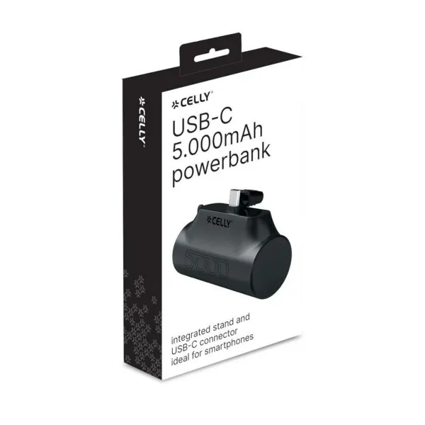 Powerbank Celly PBC5000BK 5000 mAh Musta