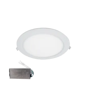 STELLAR LED PANELĖ APVALI, ĮLEIDŽIAMA, 18 W, 4000 K+, AVARINIS RINKINYS