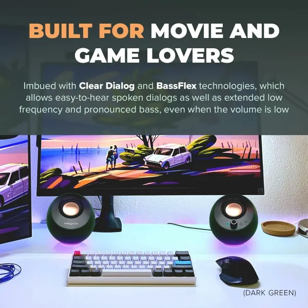 PC Skaļruņi Creative Technology Pebble Pro 2.0 Melns