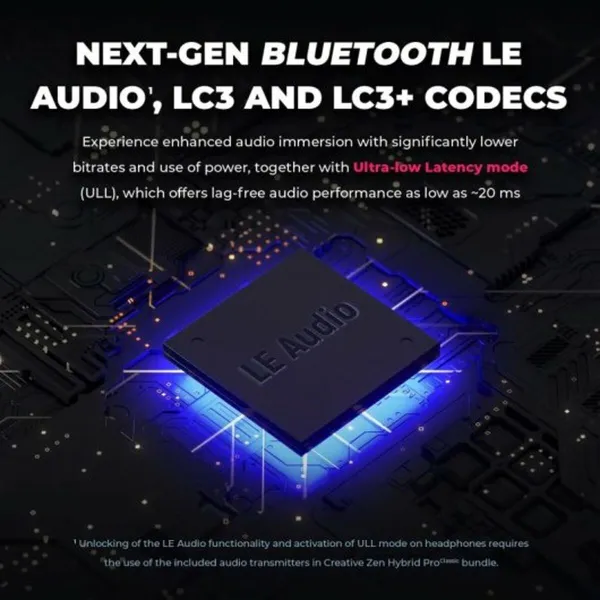 Ausinės su mikrofonu Creative Technology Zen Hybrid Pro