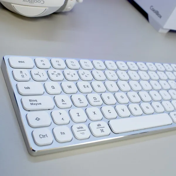 Klaviatuur ja Hiir CoolBox COO-TEW02-BKW Valge