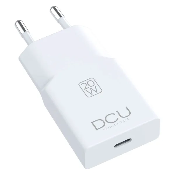 Sieninis įkroviklis DCU DCU 1XUSB C SUPER SLIM 20W Balta 20 W
