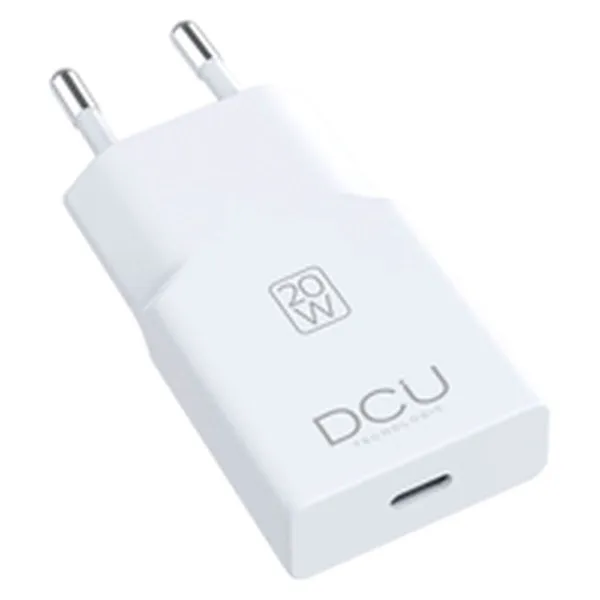 Sieninis įkroviklis DCU DCU 1XUSB C SUPER SLIM 20W Balta 20 W