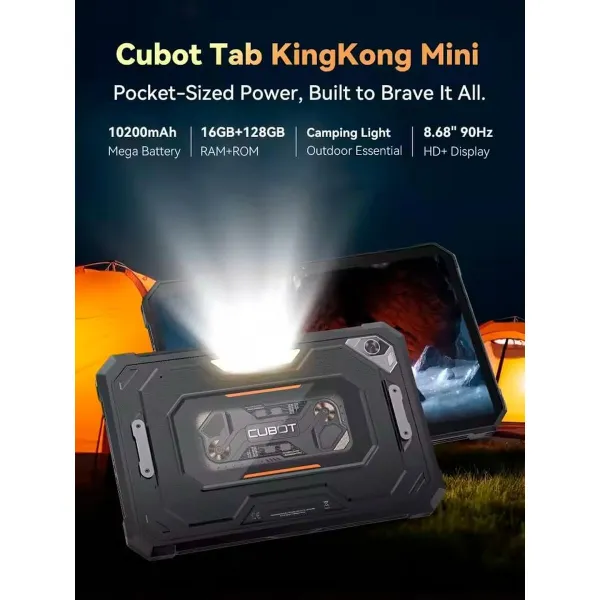 Planšetė Cubot KING KONG MINI 6 GB RAM 128 GB 8,7" Juoda