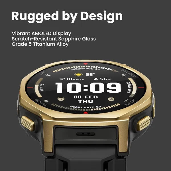 Smartwatch Amazfit T-Rex 3 Pro Golden 1,32" Ø 44 mm