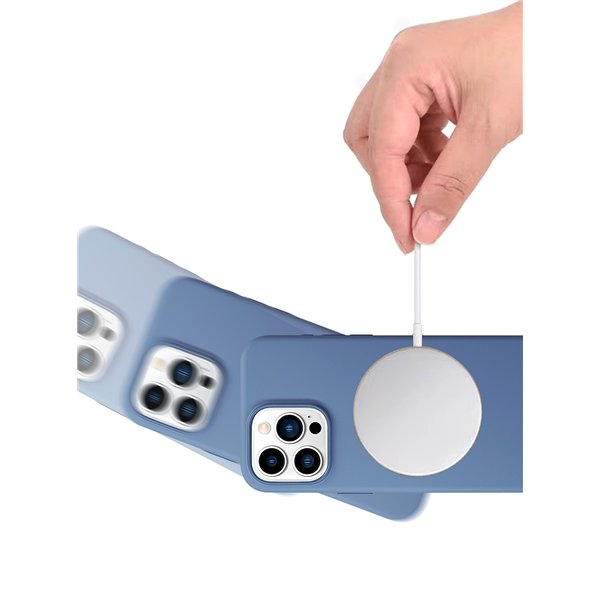 Dėklas HDD Silicone MagSafe Case Samsung S918 S23 Ultra 5G tamsiai pilkas