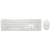 Keyboard and Wireless Mouse Dell KM5221W-WH White Qwerty US