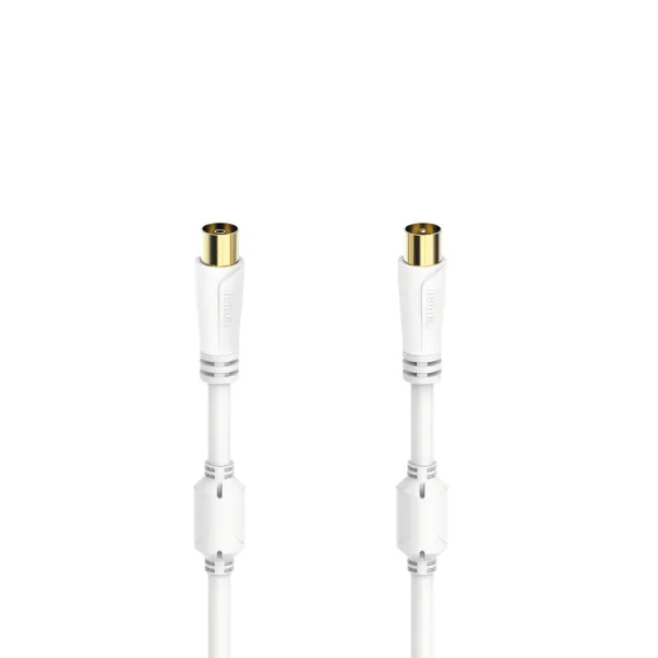 Coaxial TV Antenna Cable Hama 00205245 White 75 cm