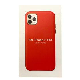 Case Leather Case Apple iPhone 12 mini red