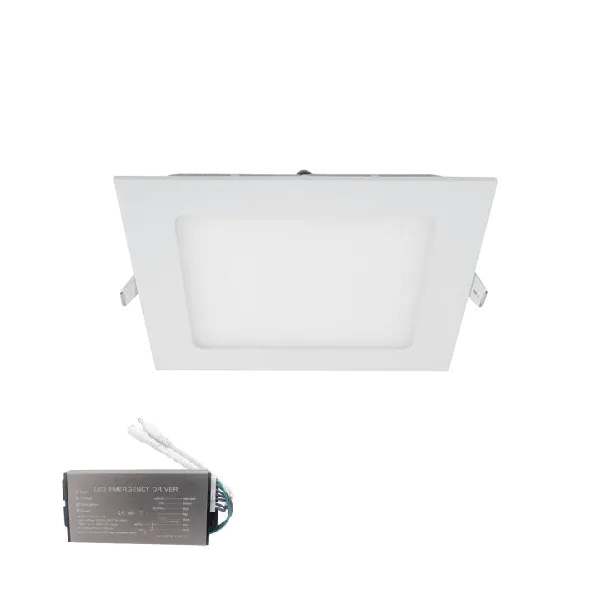 STELLAR LED panelis kvadrātveida, iebūvējams, 18W, 4000K+, avārijas komplekts