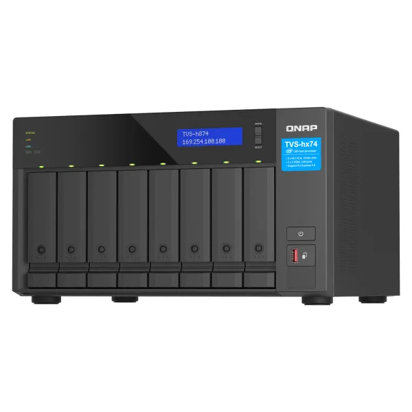 Tīkla glabātuve Qnap TVS-H874-I7-32G Melns
