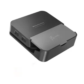 USB-разветвитель j5create JCD624-N Чёрный Серый