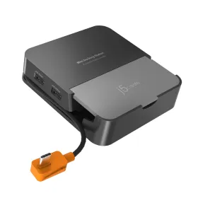 USB-разветвитель j5create JCD624-N Чёрный Серый