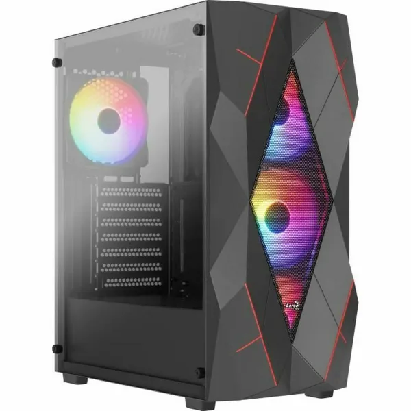 ATX pusiau bokšto tipo korpusas Aerocool Juoda