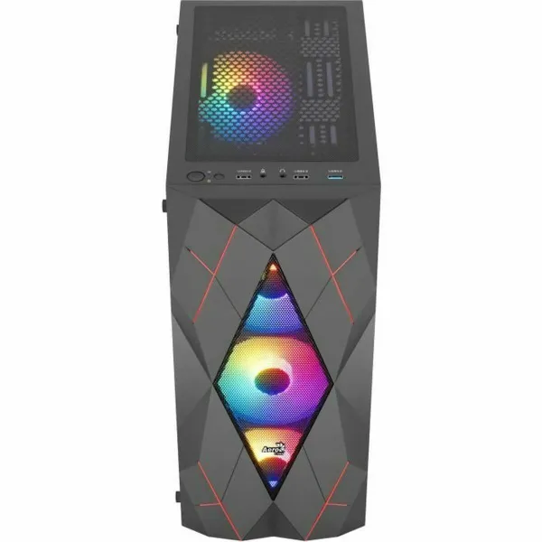 ATX pusiau bokšto tipo korpusas Aerocool Juoda