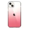 Speck Presidio Perfect-Clear + Ombre - iPhone 15 Plus / 14 Plus Case with MICROBAN Coating (Clear / Vintage Rose Fade)