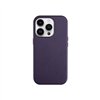 Dėklas Mag Leather Case Apple iPhone 12 Pro Max tamsiai violetinis