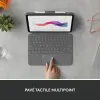 Bluetooth Klaviatuur, millel on Tahvelarvuti Tugi Logitech Combo Touch Hall Prantsuse AZERTY
