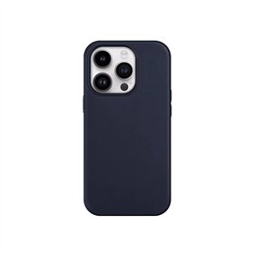 Dėklas Mag Leather Case Apple iPhone 14 Pro Max mėlynas