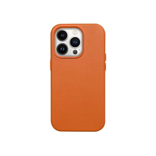 Mag Leather Case Apple iPhone 14 Pro orange