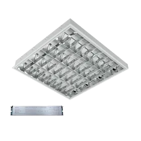 LENA-V SU LED (600 MM) 4X9W 6400K Įleidžiamas, 595X595mm su blokeliu