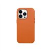 Mag Leather Case Apple iPhone 16 orange