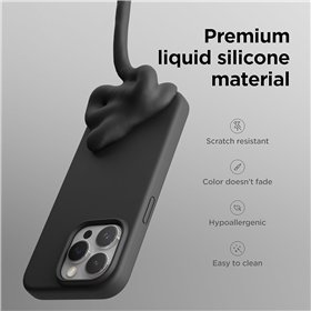 Mag Silicone Case Apple iPhone 12 Pro Max black