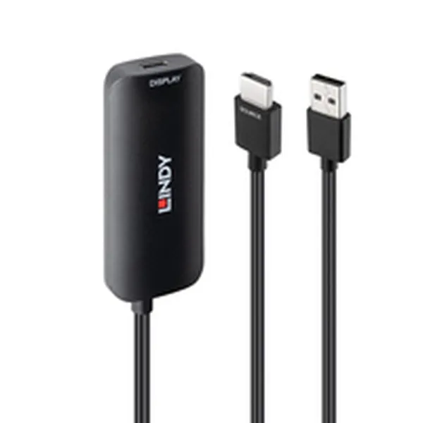 HDMI uz DVI adapteris LINDY Melns 20 cm