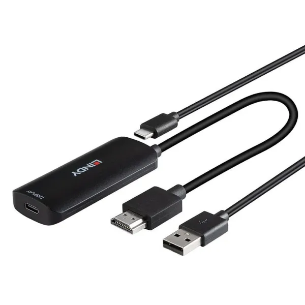 HDMI uz DVI adapteris LINDY Melns 20 cm