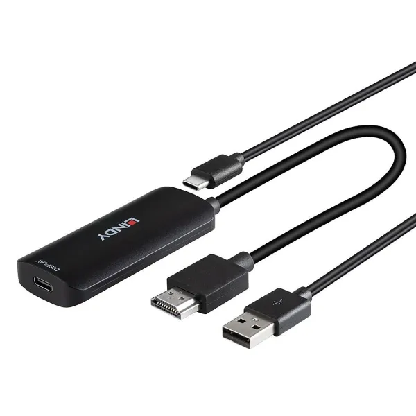 HDMI uz DVI adapteris LINDY Melns 20 cm